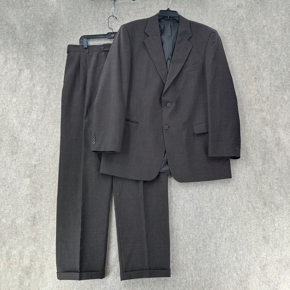 Kilburne and Finch 2-Piece Grey Suit Balzer Jacket 44L Pants Slacks 39X32 Wool‎